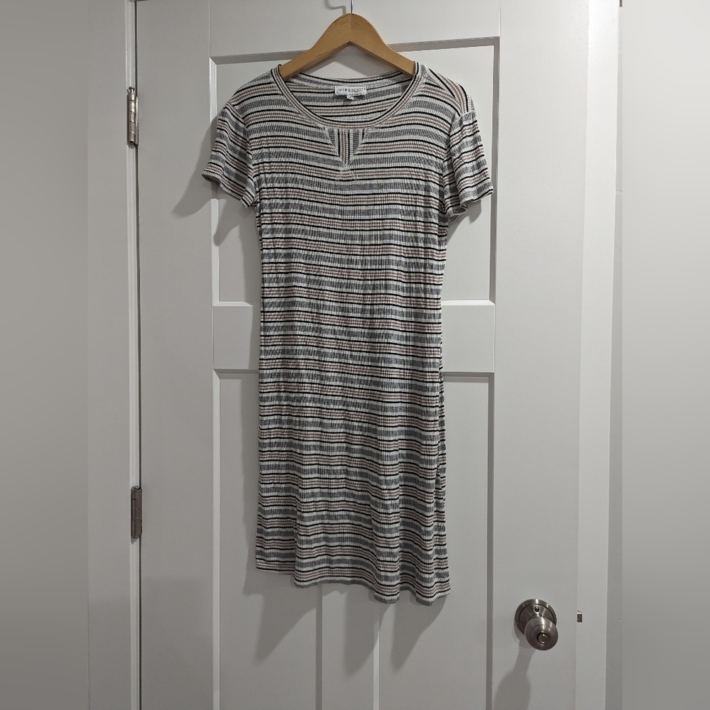 Piper and Scoot Striped T Shirt Dress